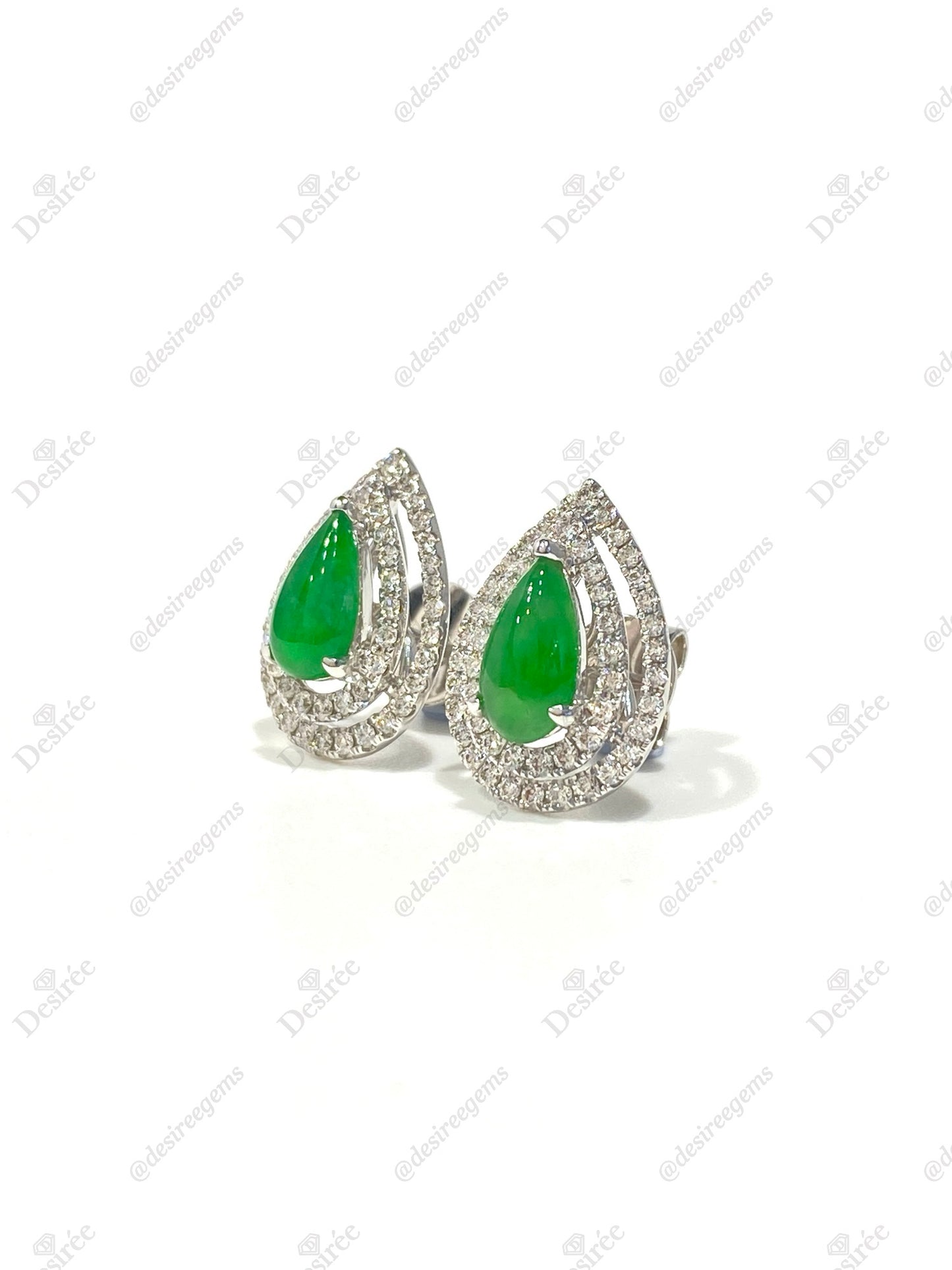 Natural Type A Jadeite Earrings