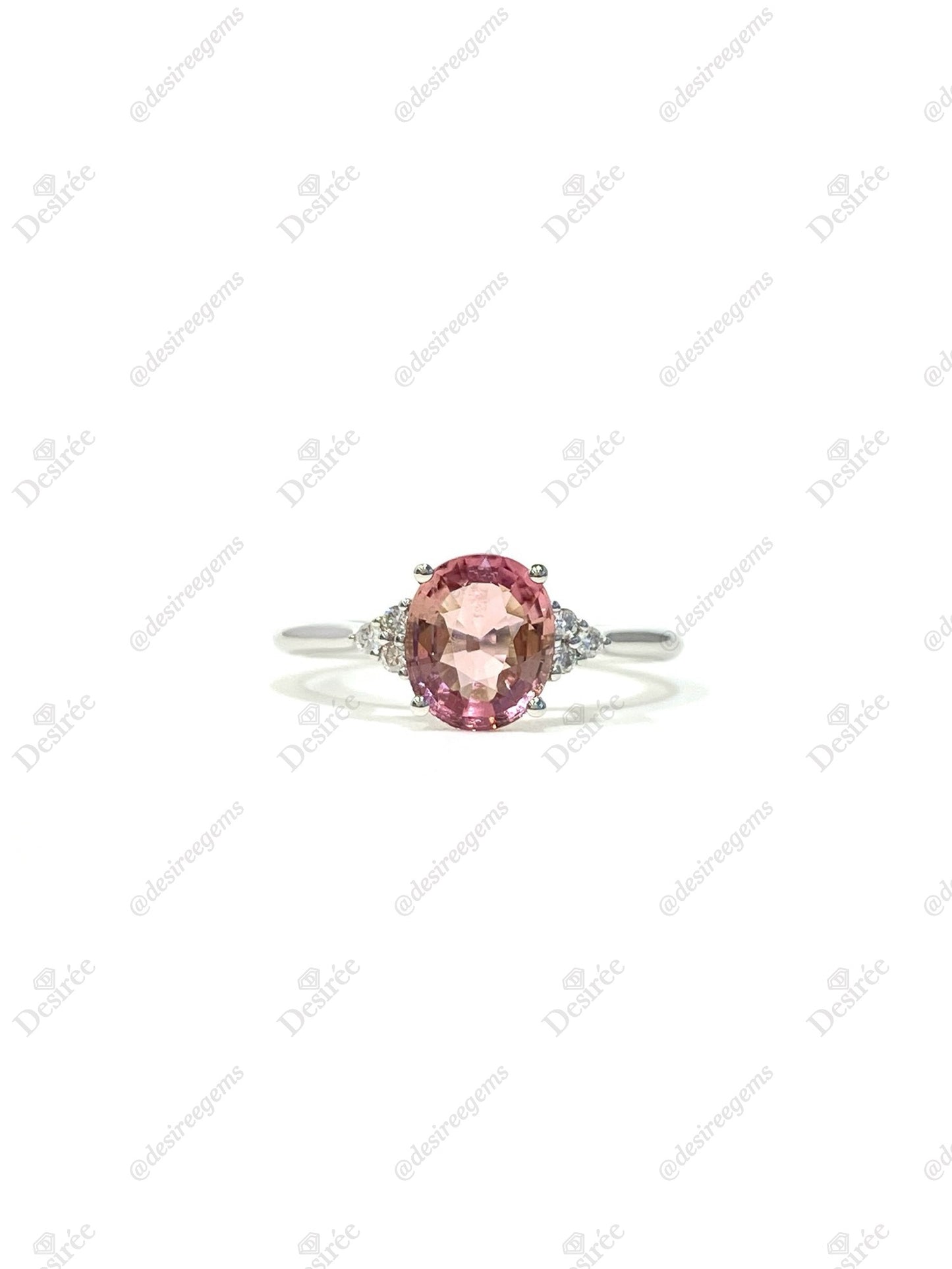 Natural Pink Tourmaline 1.49ct Ring