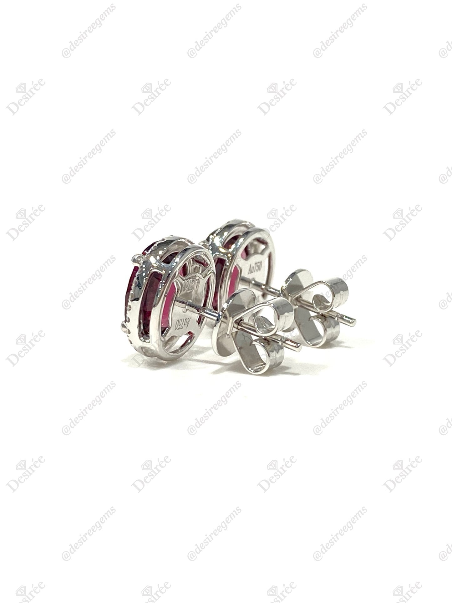 Natural Red Garnet 4.27ct Earrings