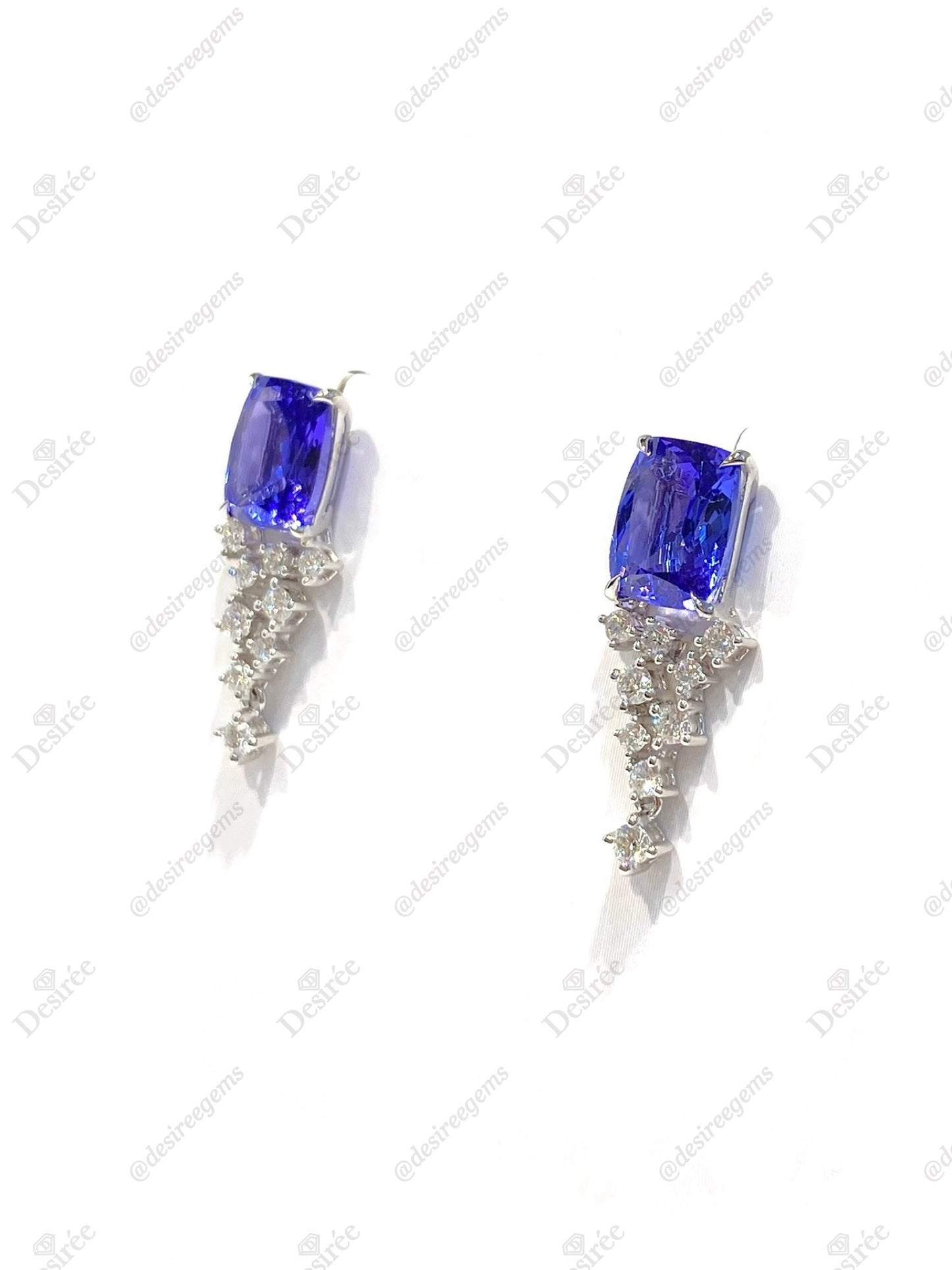 Natural Tanzanites 5.06ct Earrings