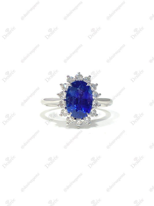 Natural Royal Blue Sapphire 2.39ct Ring