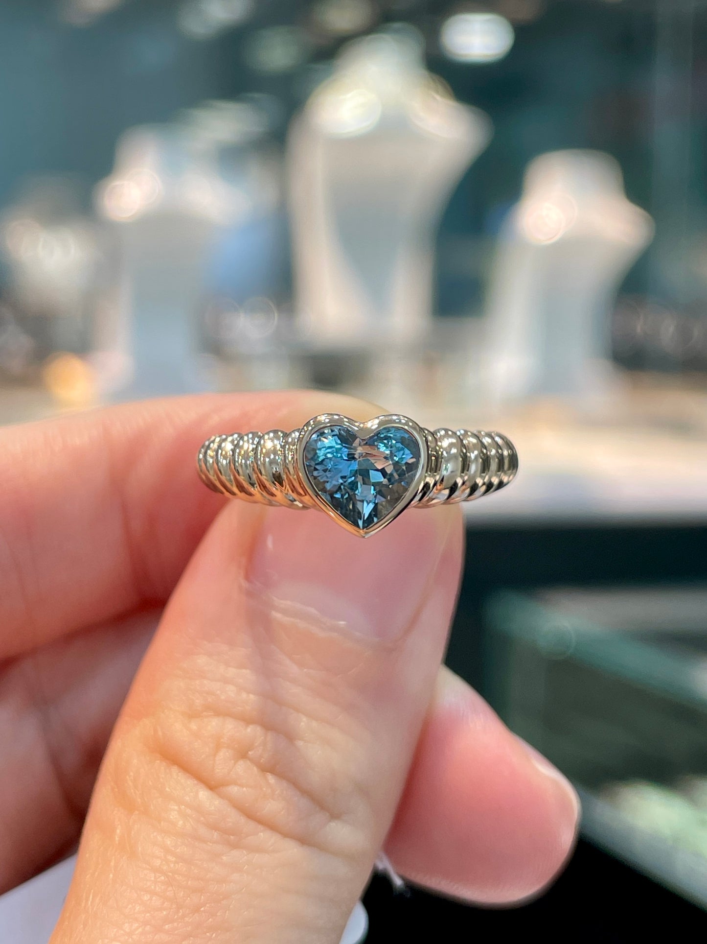 Natural Aquamarine 0.84ct Ring