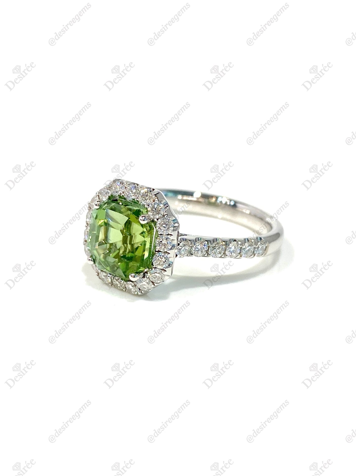 Natural Green Tourmaline 2.11ct Ring