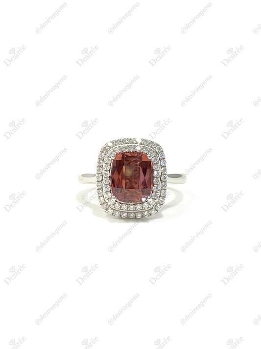 Natural Purplish Pink Tourmaline 1.90ct Ring