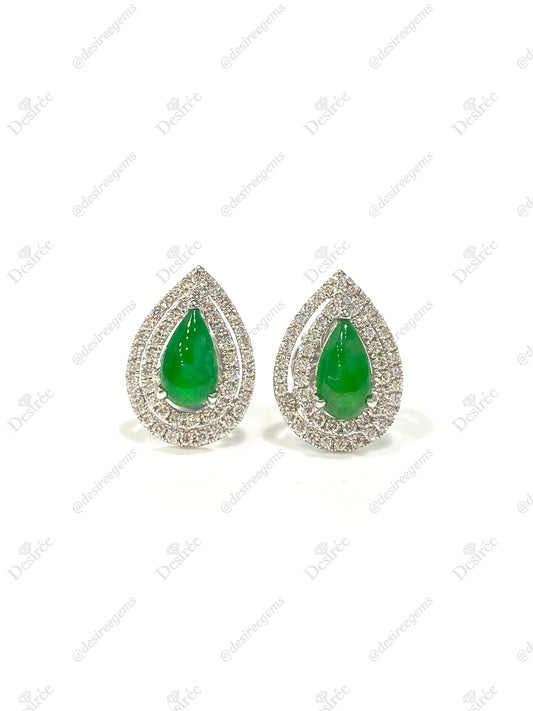 Natural Type A Jadeite Earrings