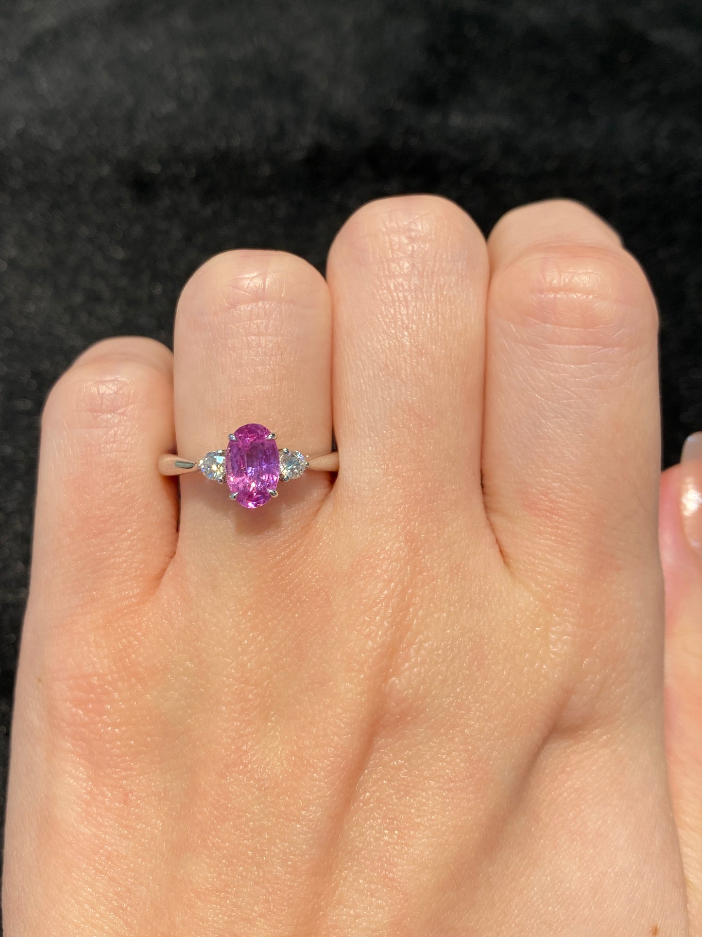 Natural Pink Sapphire 1.15ct Ring