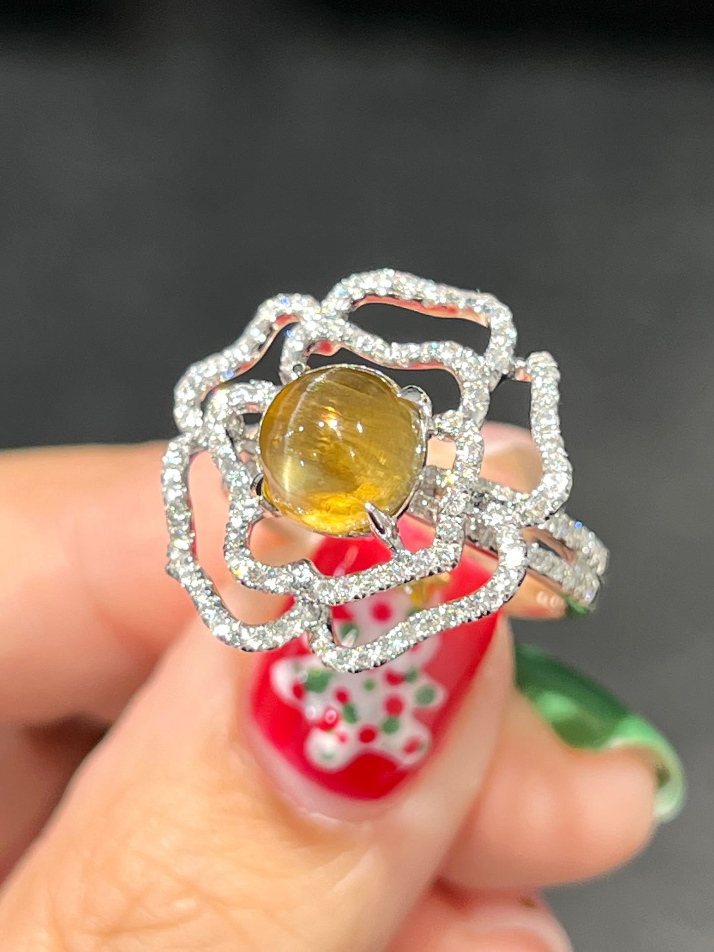 Natural Chrysoberyl Cat's Eye 3.80ct Ring