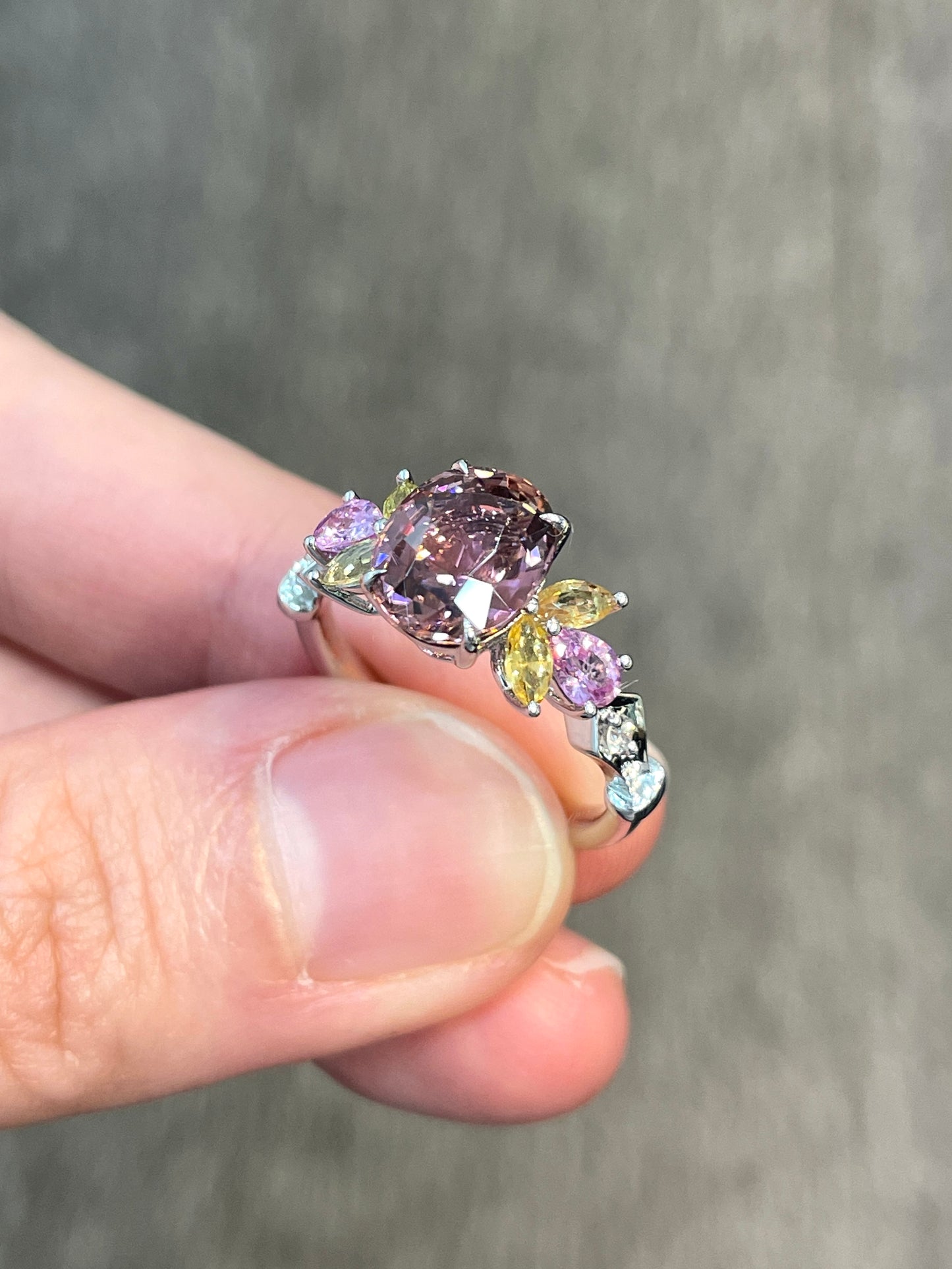 Natural Purple Tourmaline 2.20ct Ring