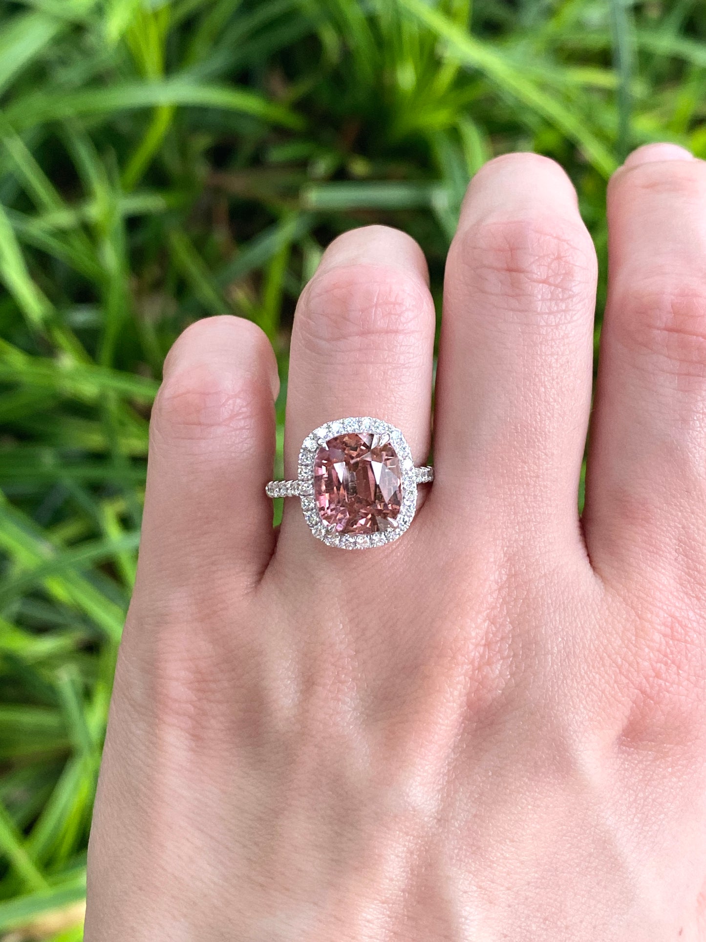 Natural Pink Tourmaline 5.12ct Ring