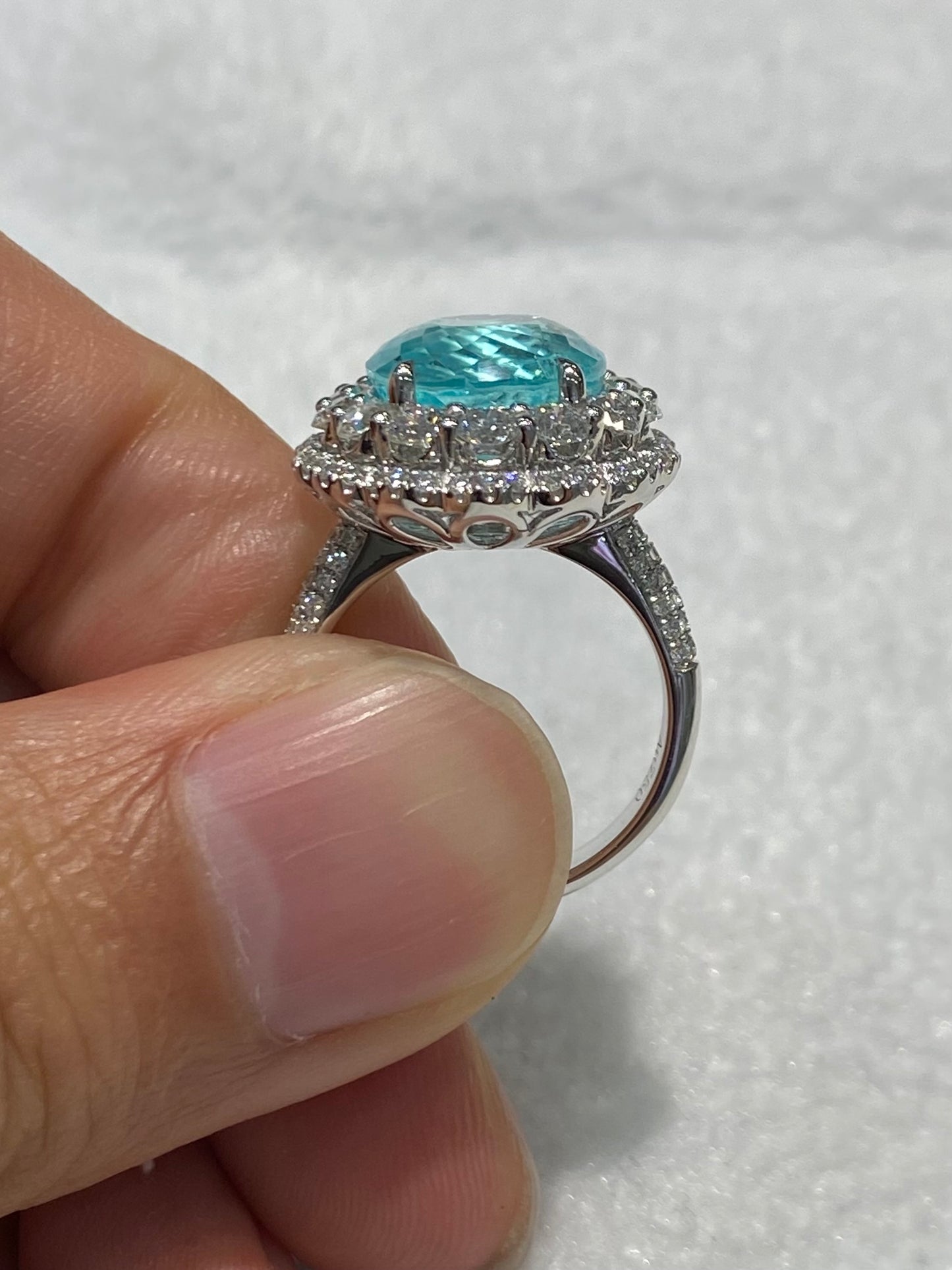 Natural Paraiba Tourmaline 7.85ct Ring