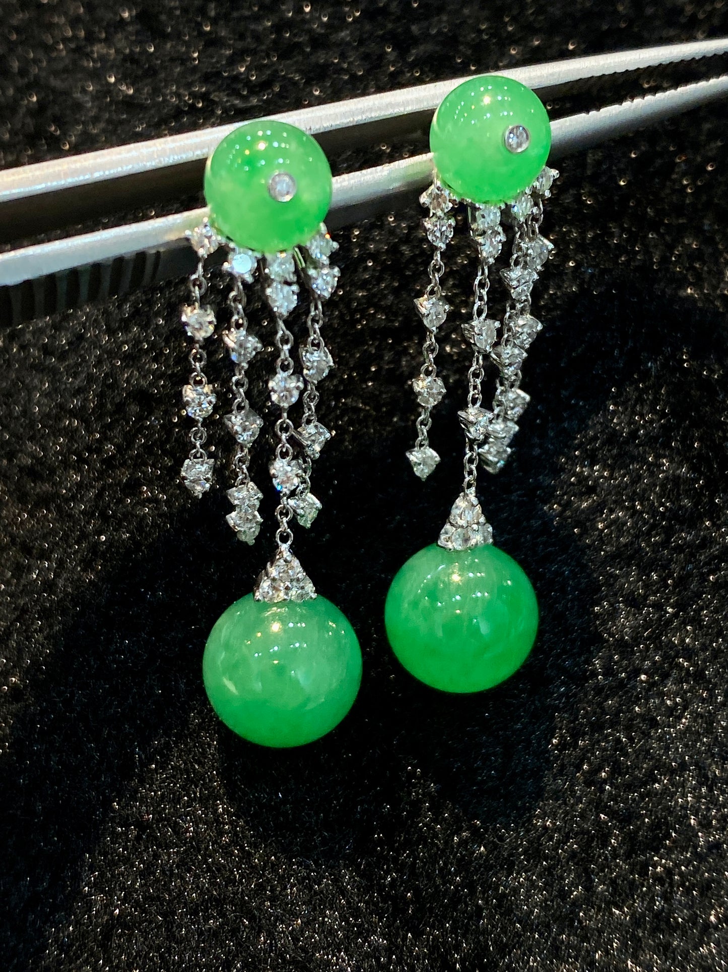 Natural Type A Jadeite Earrings