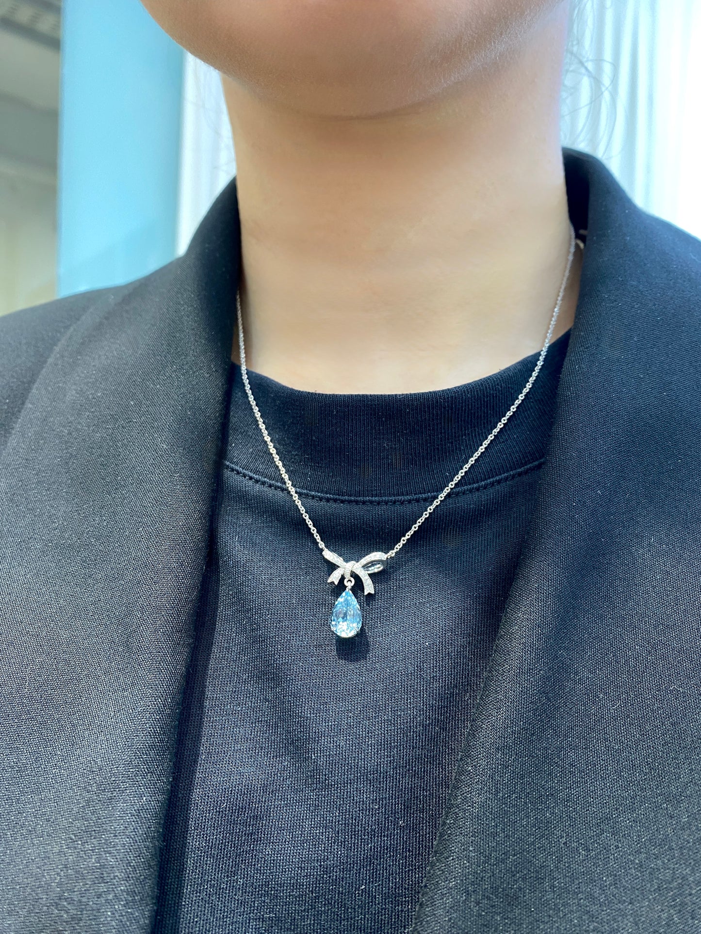 Natural Aquamarine 2.04ct Necklace