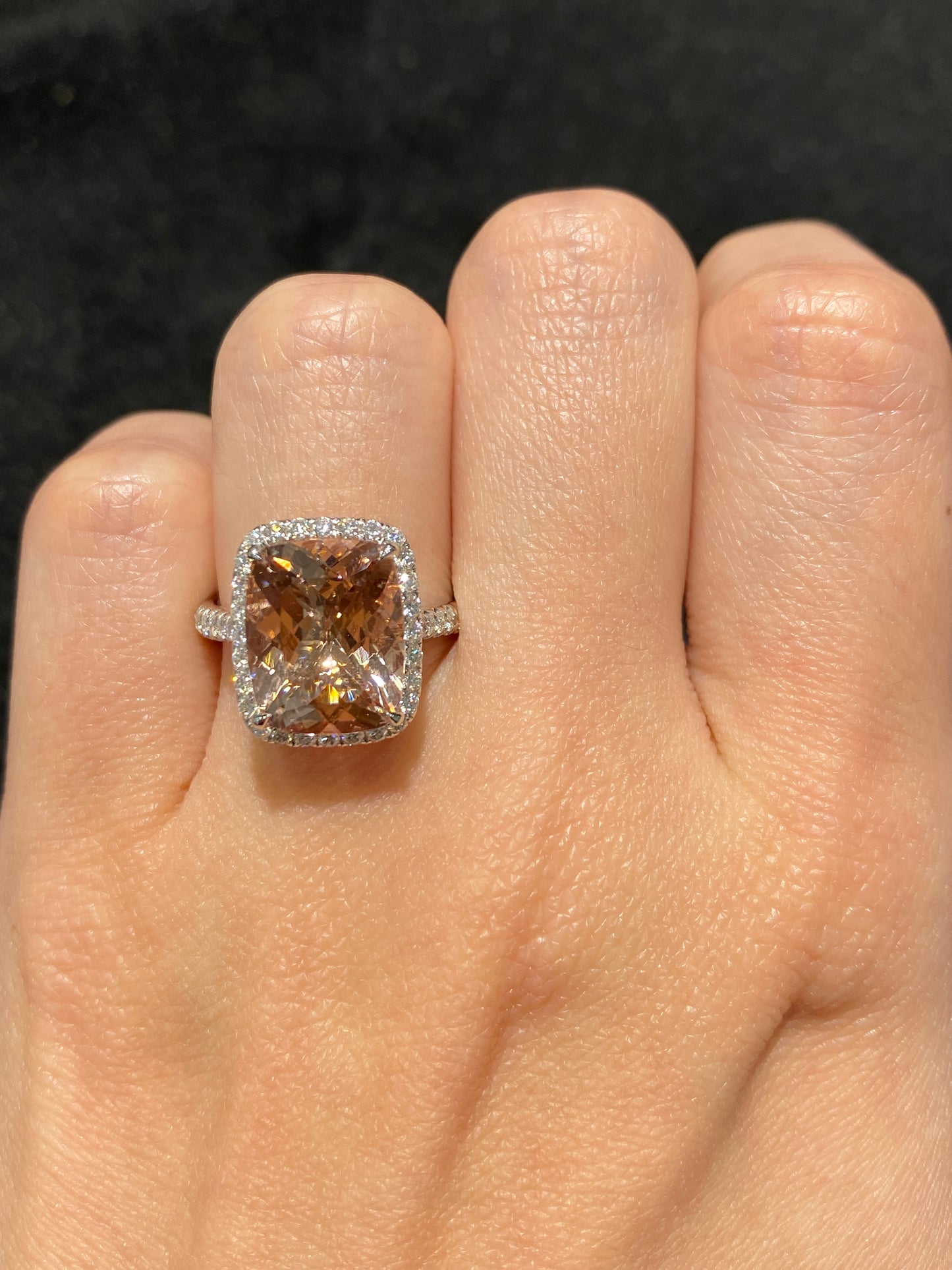 Natural Morganite 4.68ct Ring