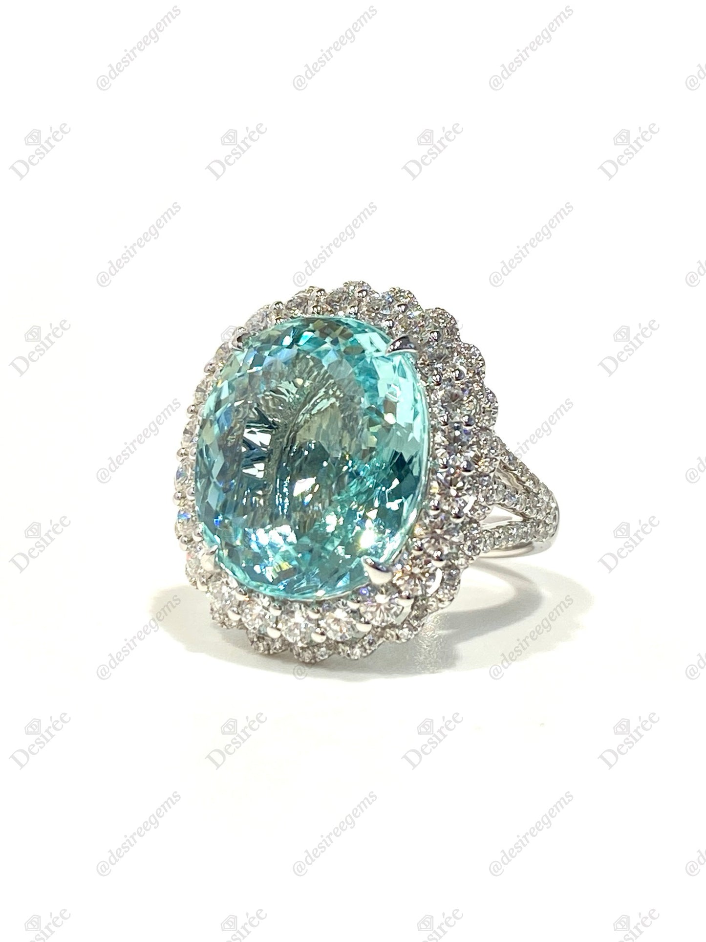 Natural Paraiba Tourmaline 14.85ct Ring