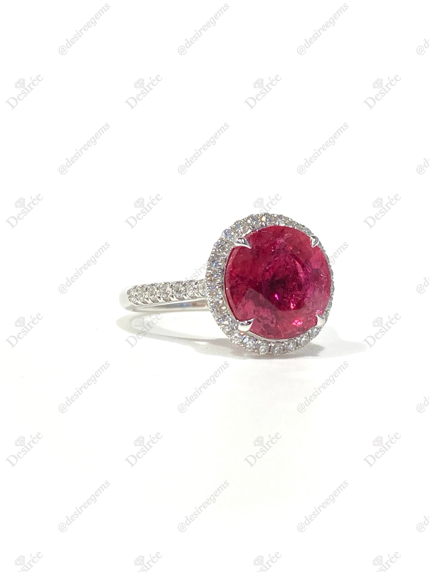 Natural Pink Tourmaline Ring 4.27ct
