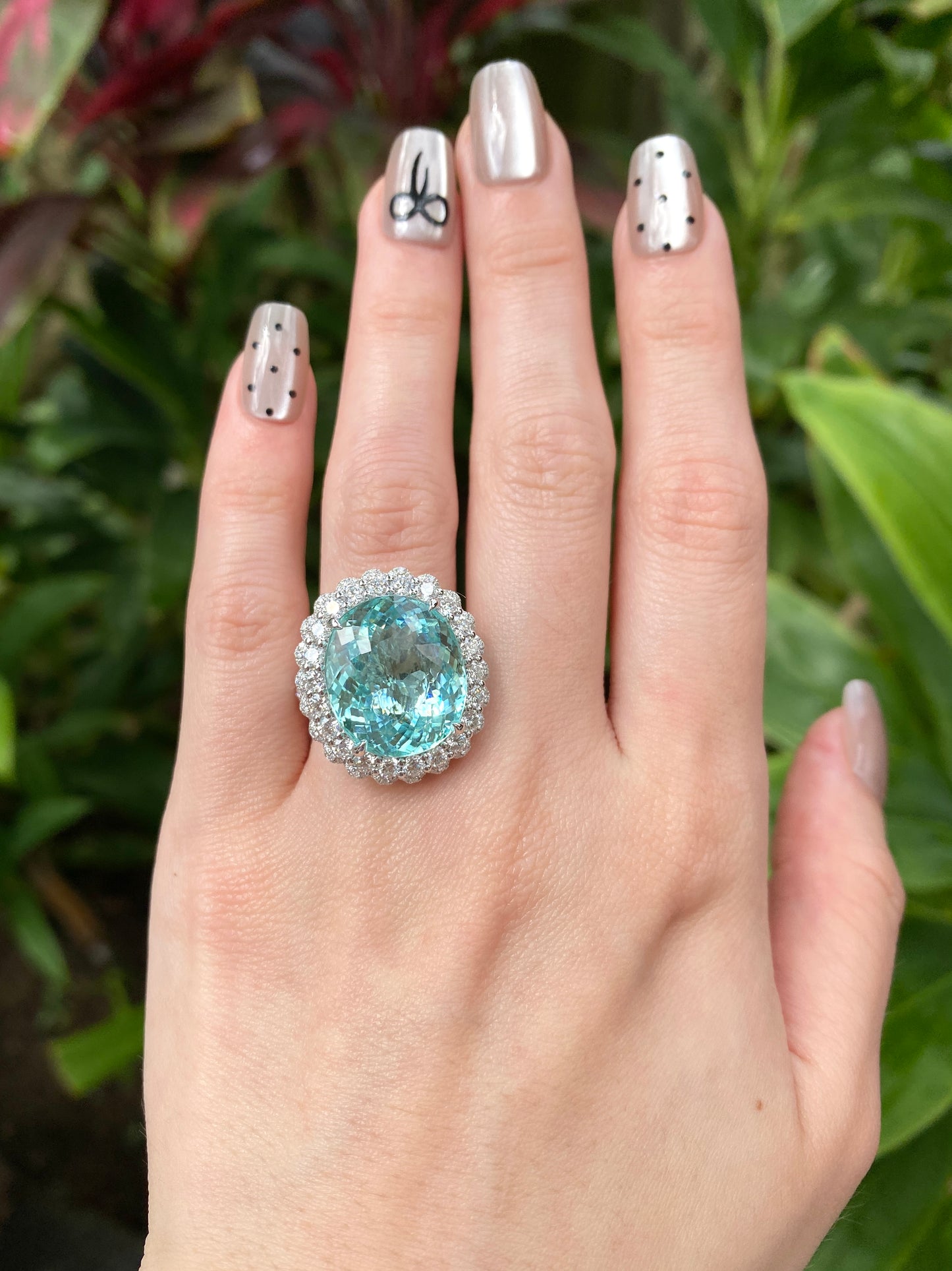 Natural Paraiba Tourmaline 14.85ct Ring