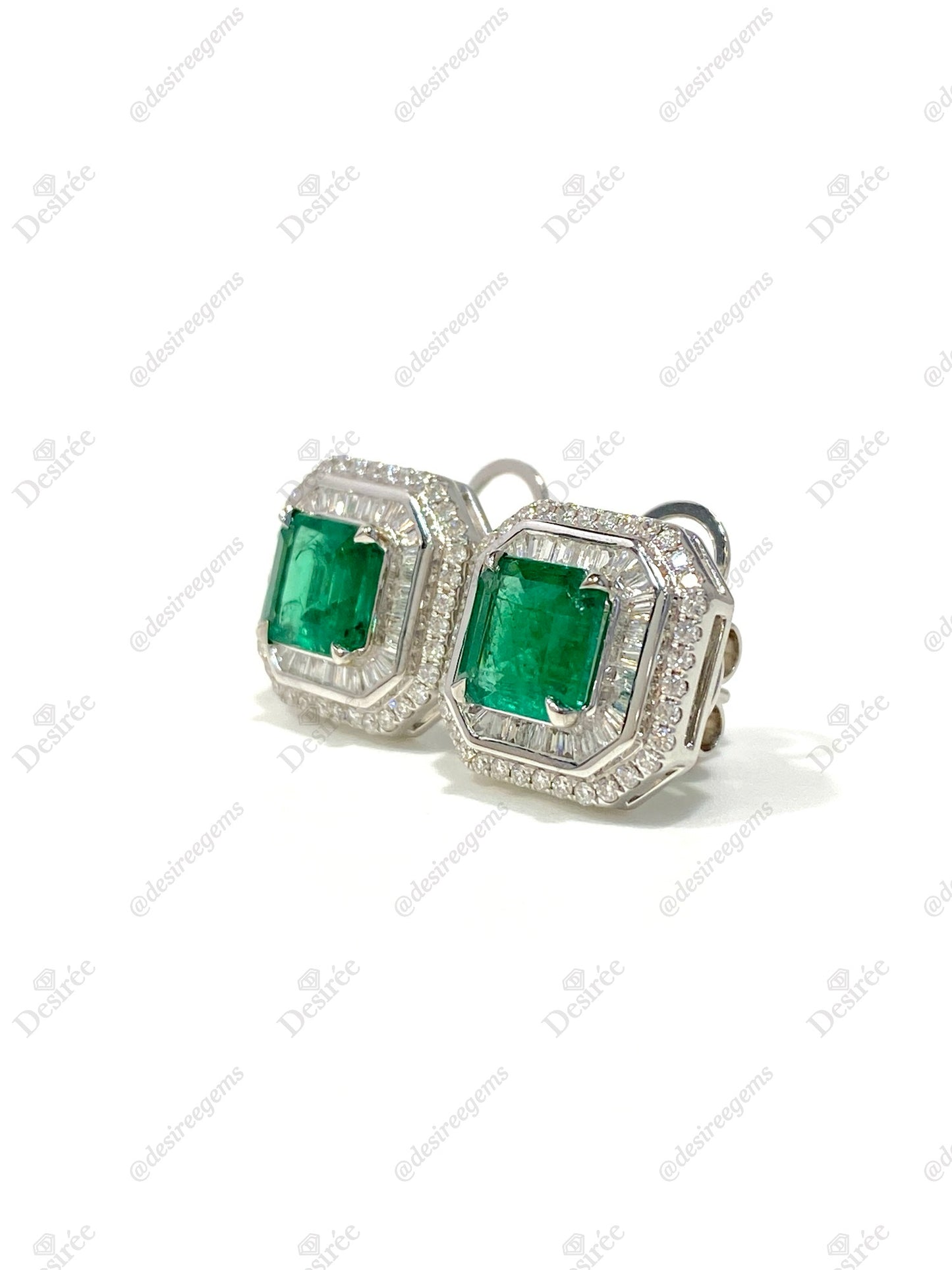 Natural Emerald 2.70ct Earrings