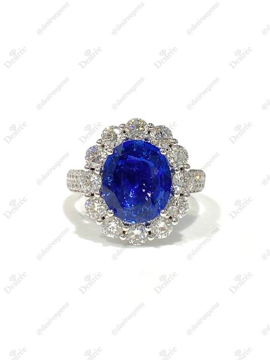 Natural Blue Sapphire Ring 4.80ct