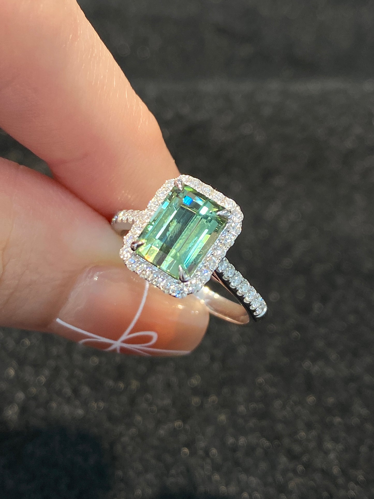 Natural Green Tourmaline 2.1ct Ring