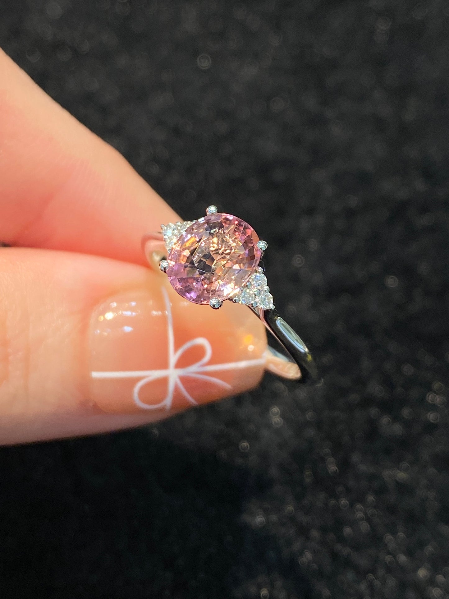 Natural Pink Tourmaline 1.49ct Ring
