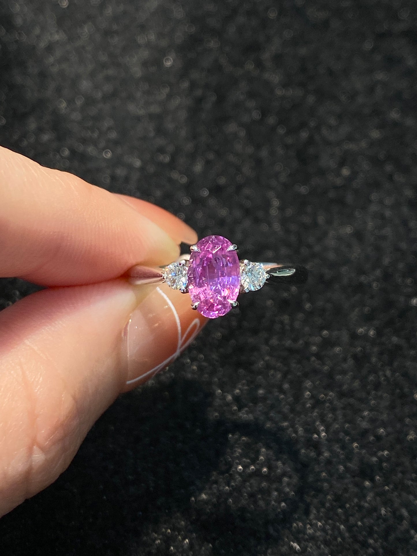 Natural Pink Sapphire 1.15ct Ring