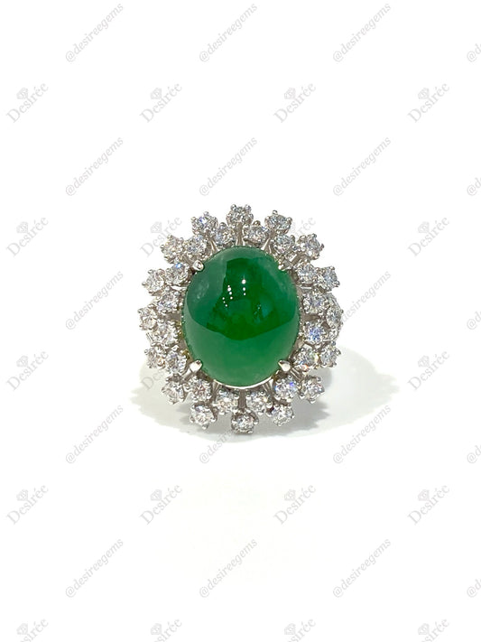 Natural Type A Jadeite Ring