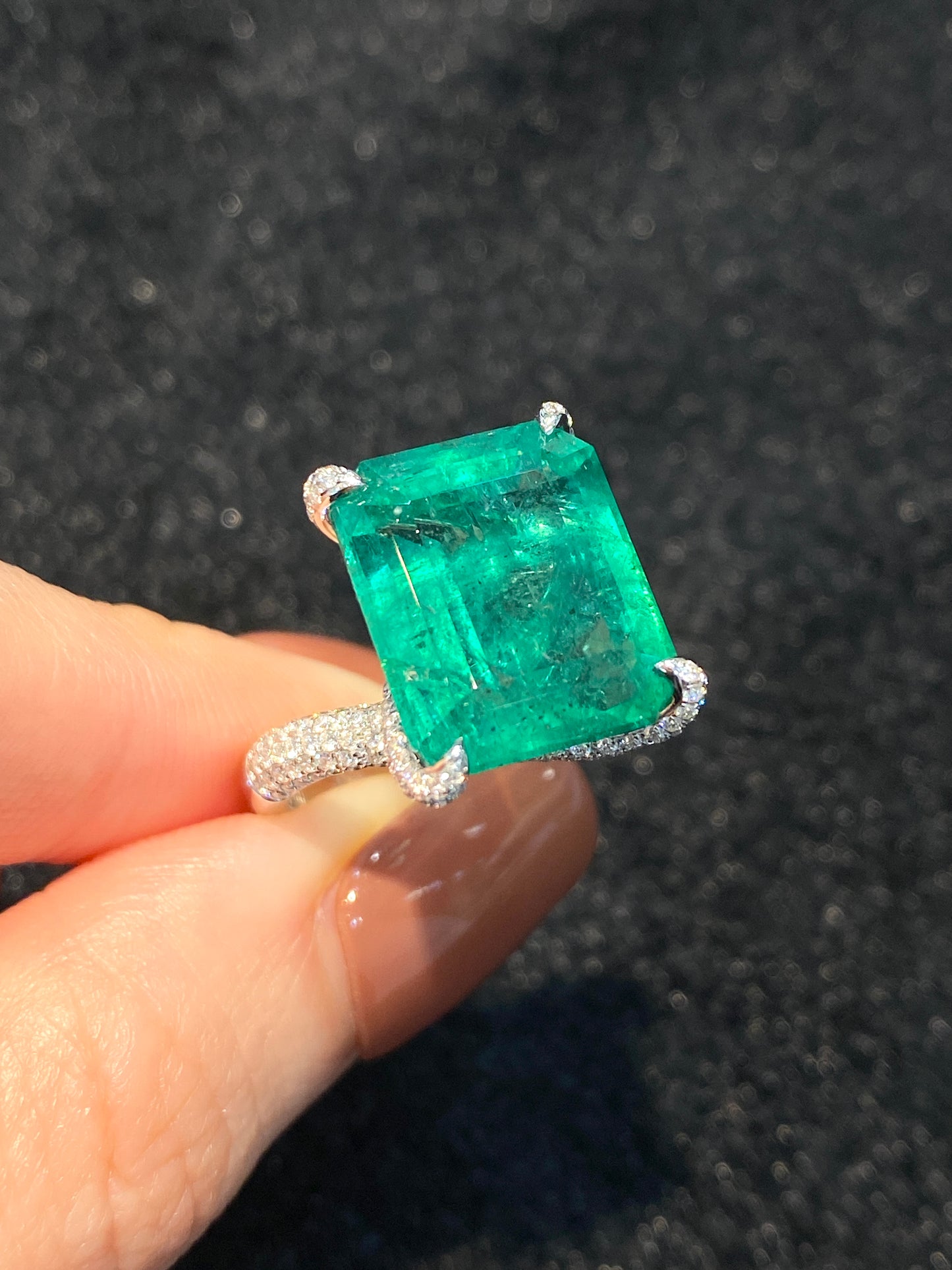 Natural Emerald 10.34ct Ring