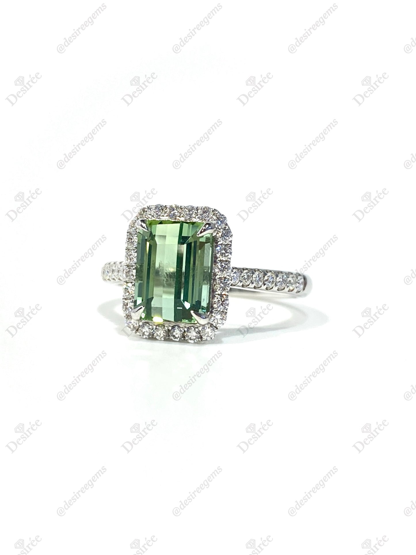 Natural Green Tourmaline 2.1ct Ring