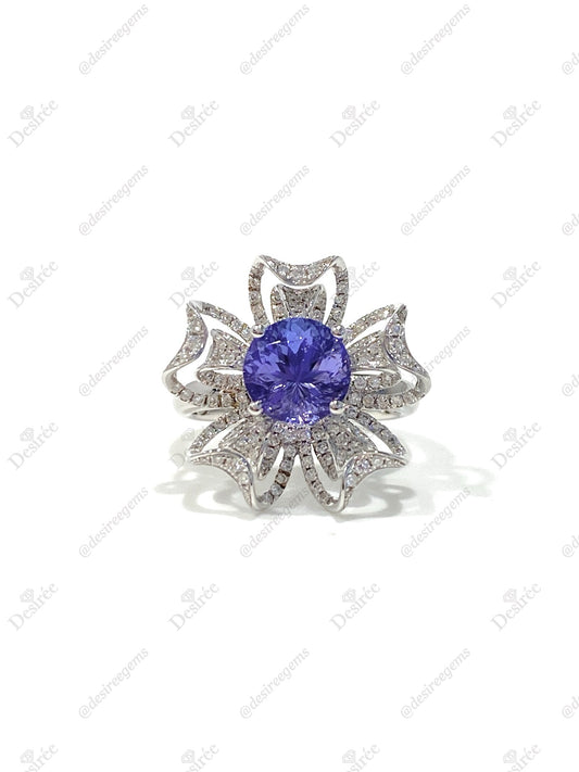 Natural Tanzanite 2.27ct Ring / Pendant 2 Way Wear Jewellery