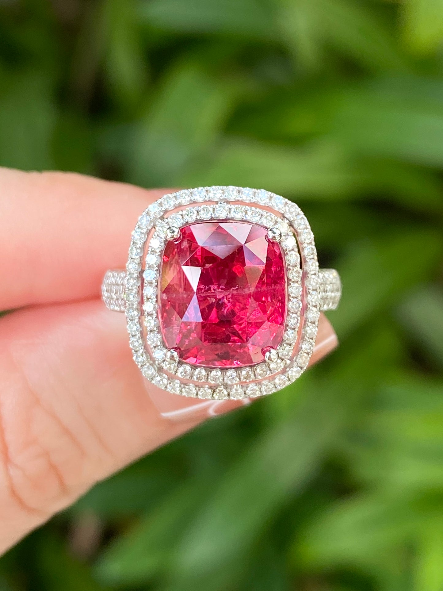 Natural Mahenge Pink Spinel 7.42ct Ring