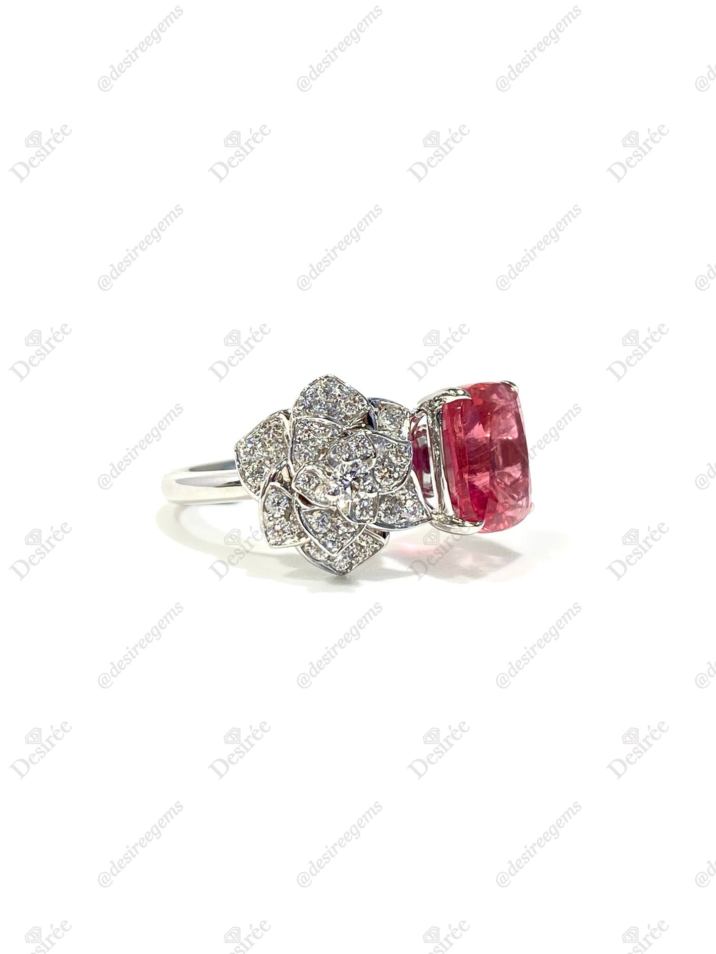 Natural Pink Tourmaline 3.30ct Ring