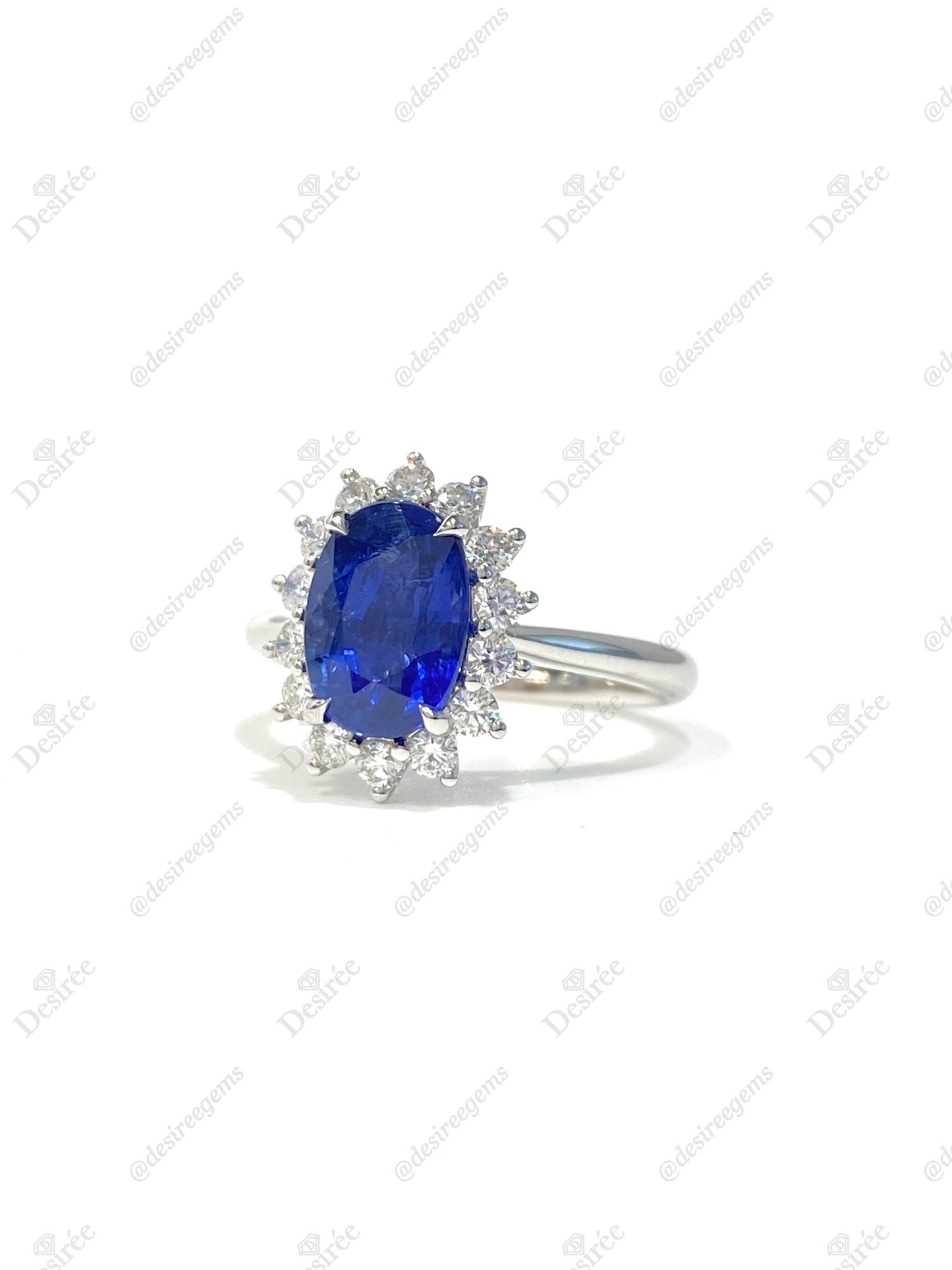Natural Royal Blue Sapphire 2.39ct Ring