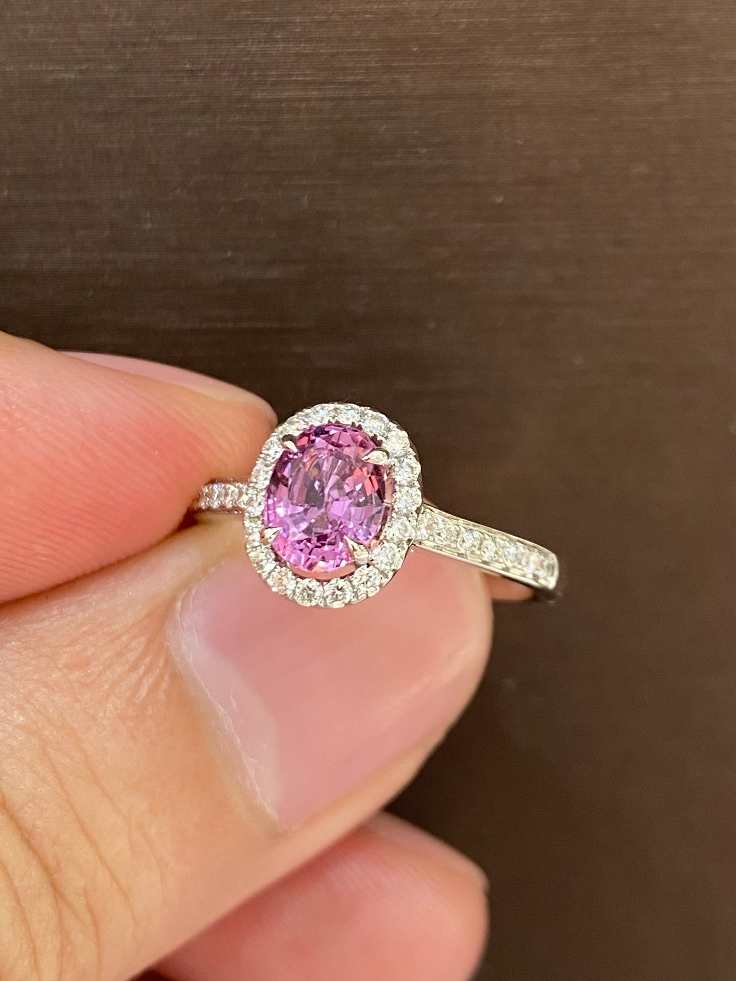 Natural Pink Sapphire 1.40ct Ring