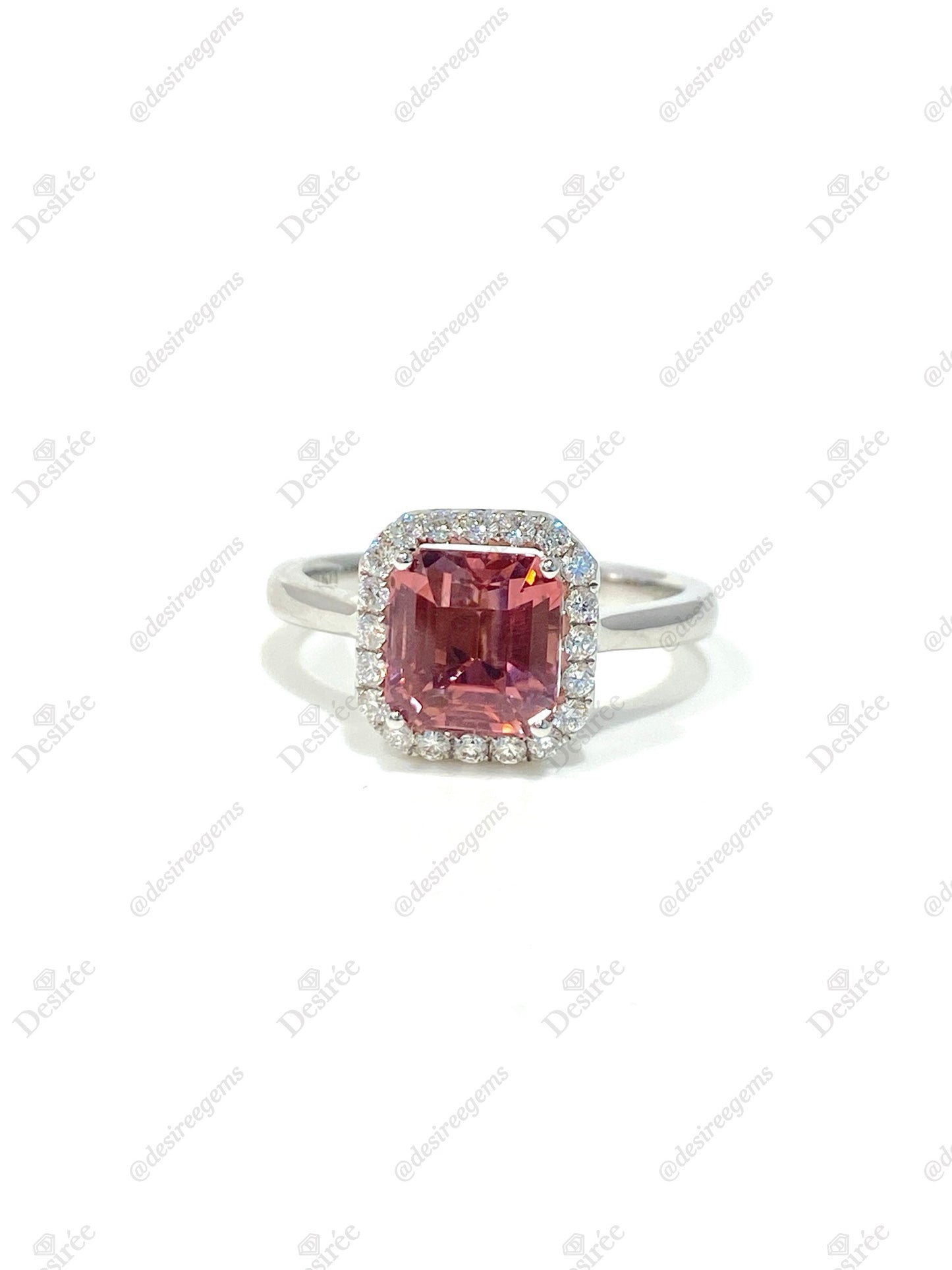 Natural Pink Tourmaline 1.78ct Ring