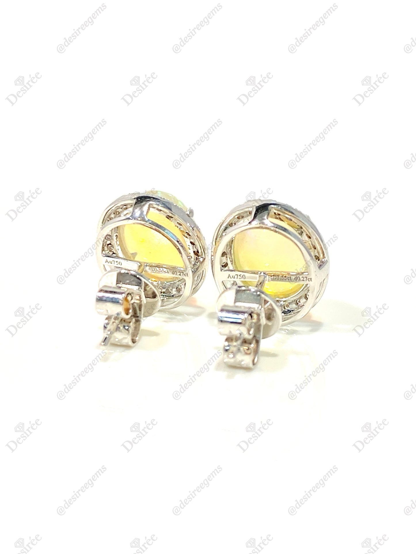 Natural Opal 3.55ct Earrings