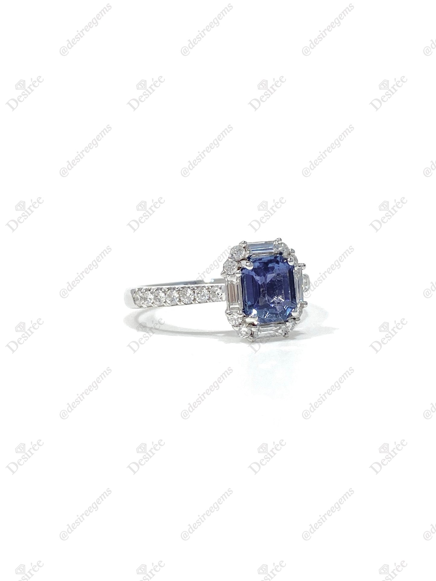 Natural Blue Sapphire 1.22ct Ring