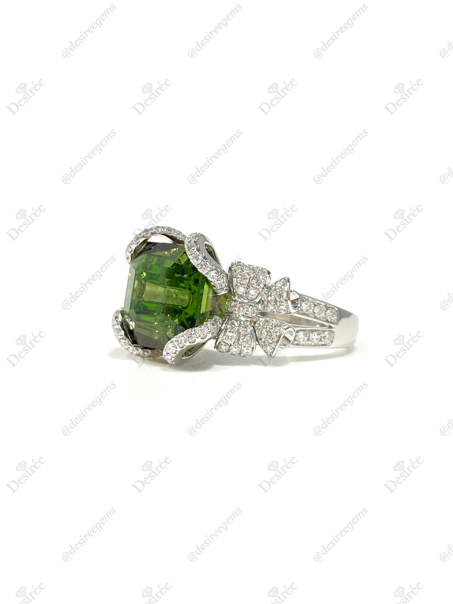 Natural Green Tourmaline 6.30ct Ring
