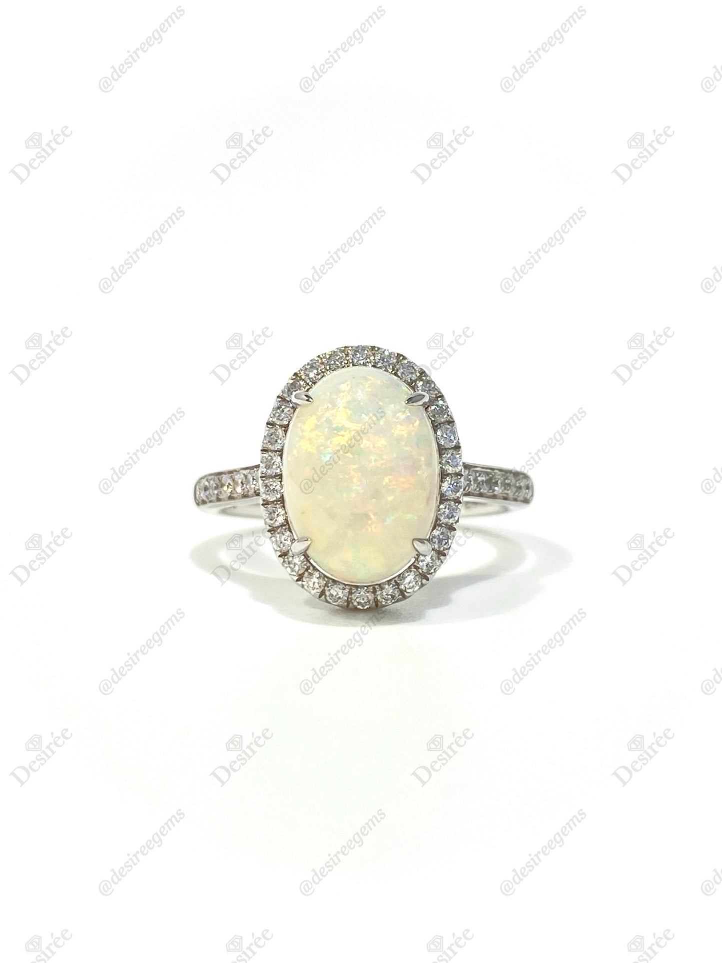 Natural Australian Opal 2.44ct Ring