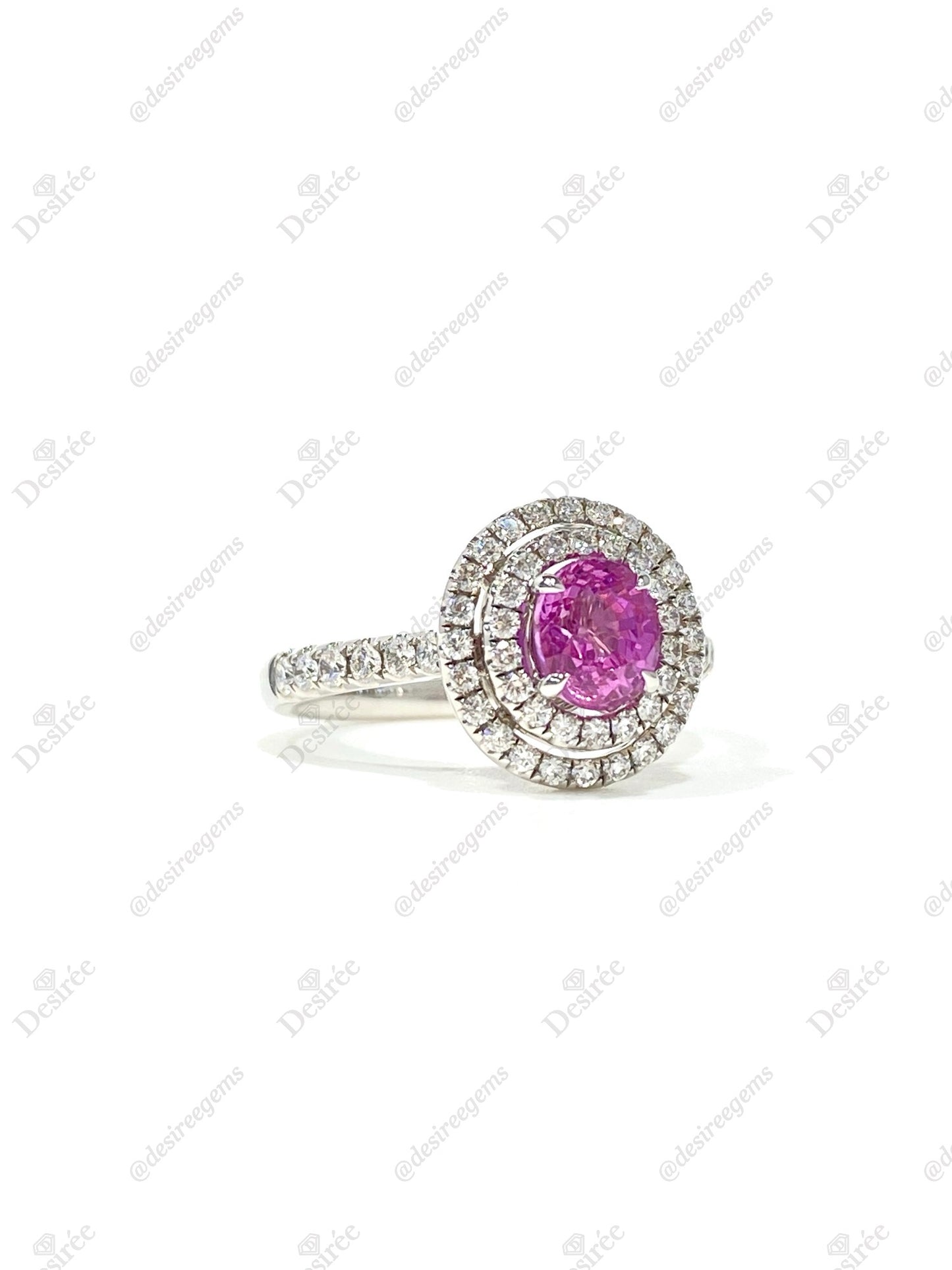 Natural Pink Sapphire 1.10ct Ring