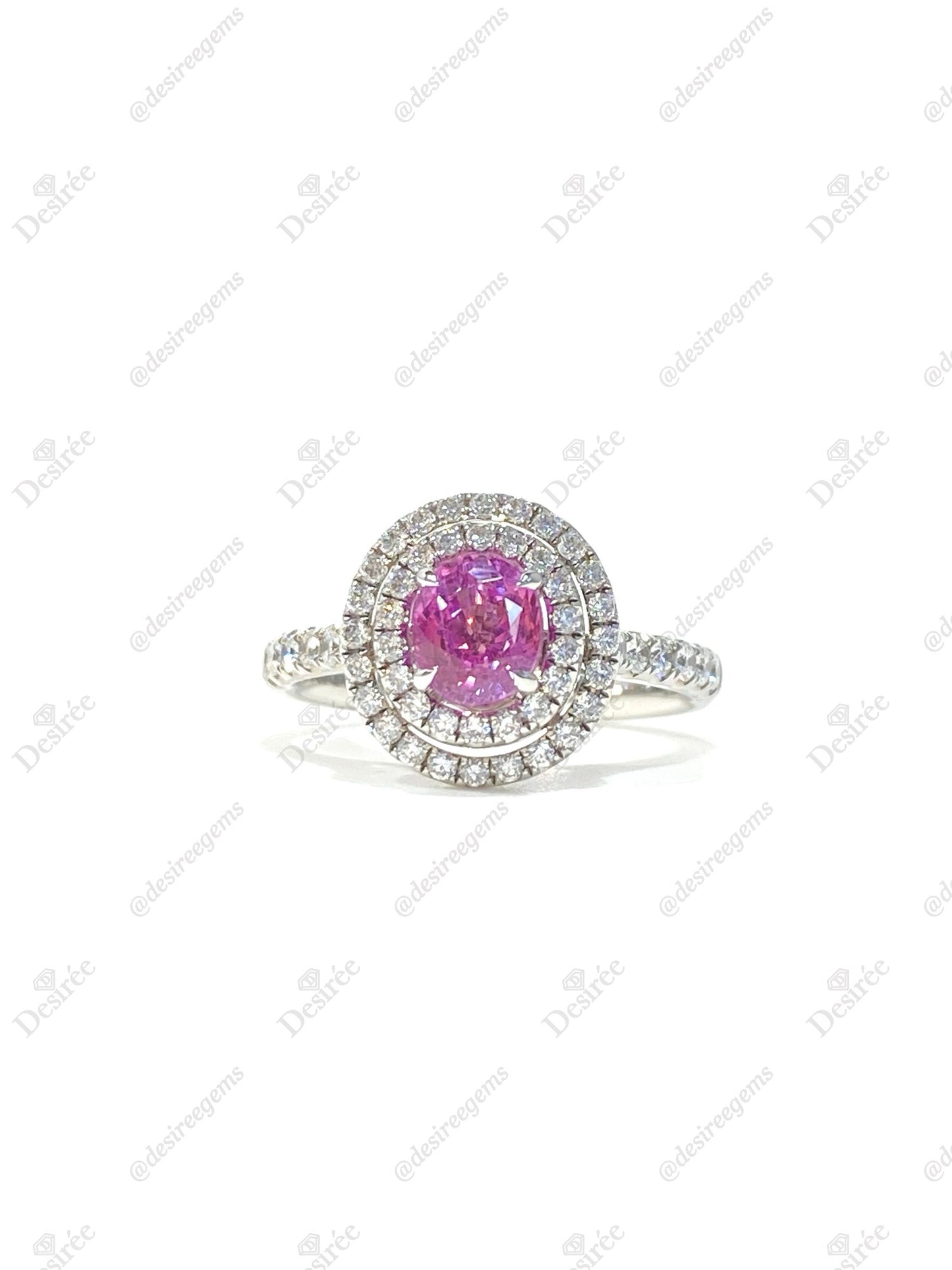 Natural Pink Sapphire 1.10ct Ring