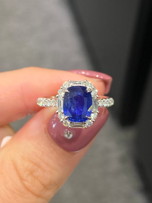 Natural Blue Sapphire 1.94ct Ring