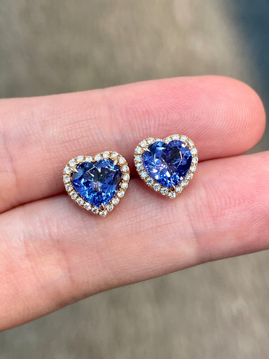 Natural Tanzanites 2.42ct Earrings