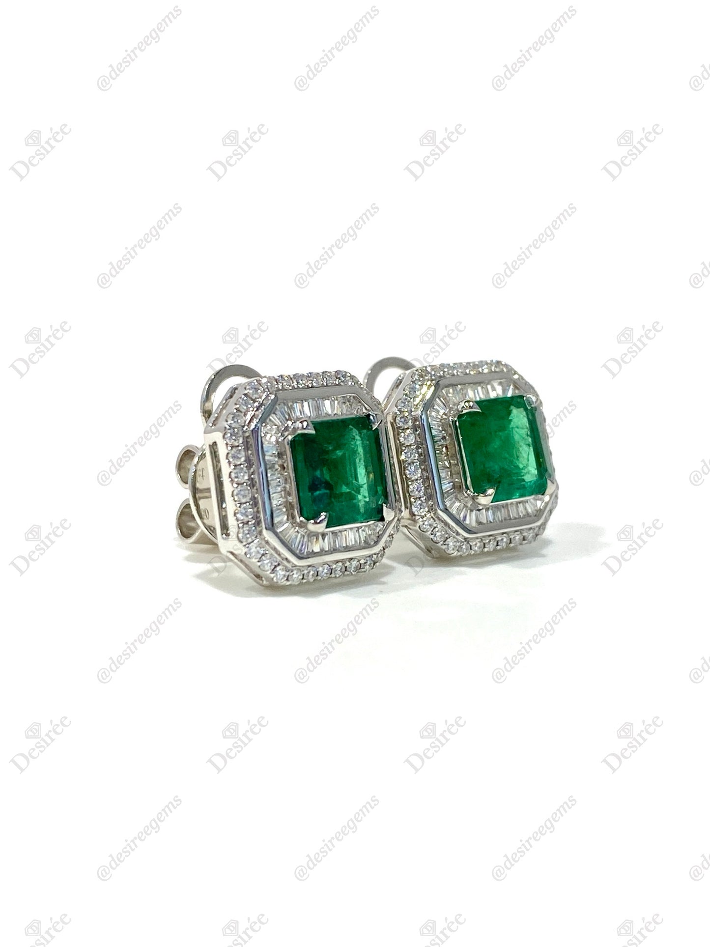Natural Emerald 2.70ct Earrings