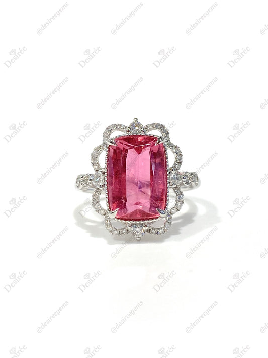 Natural Pink Tourmaline 3.77ct Ring