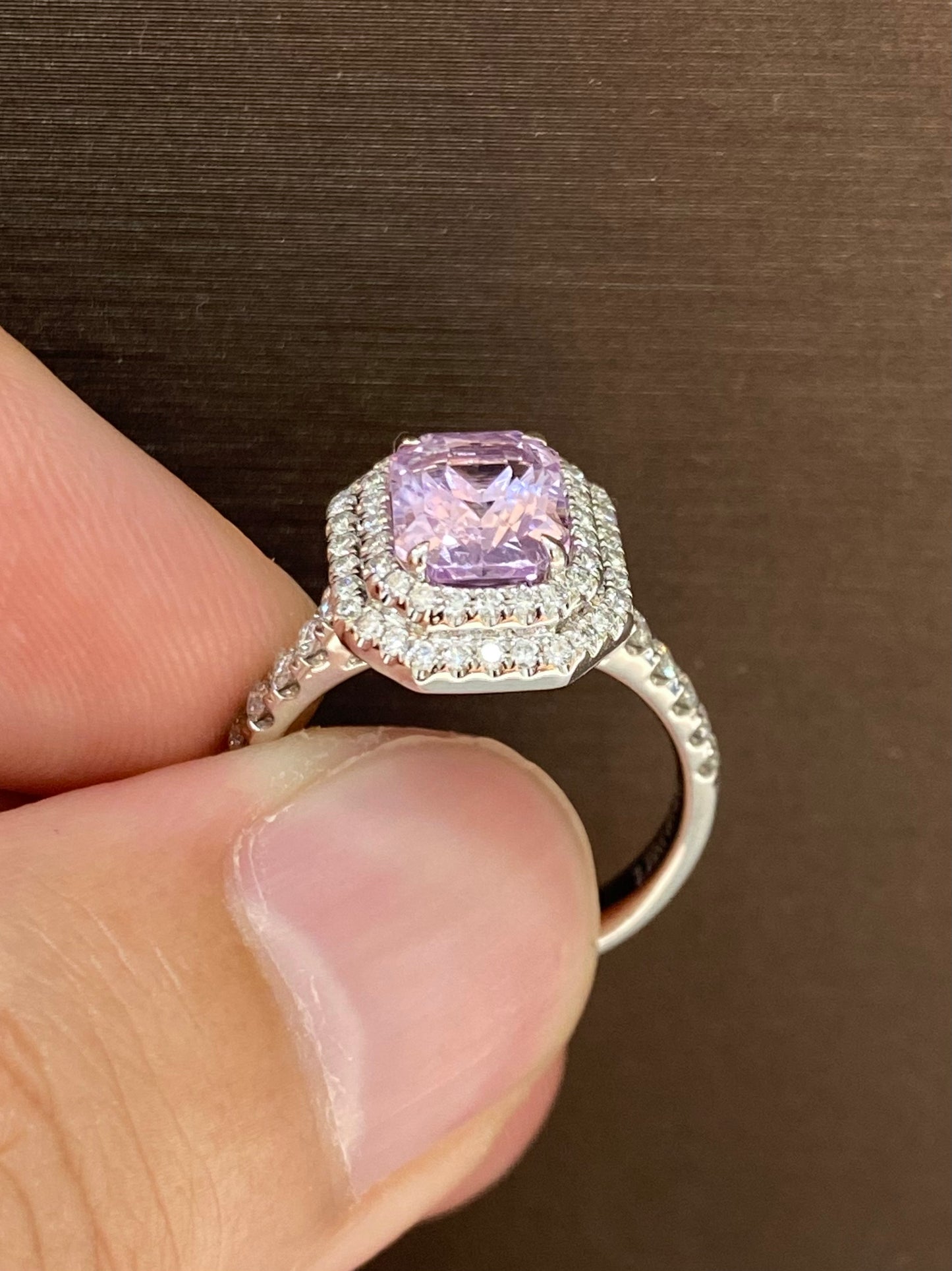 Natural Unheated Pink Sapphire 2.22ct Ring