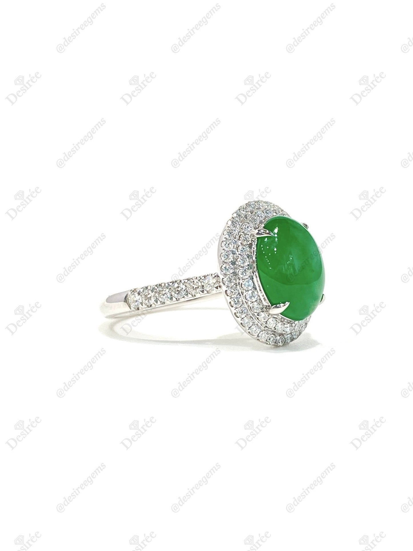 Natural Type A Jadeite Ring