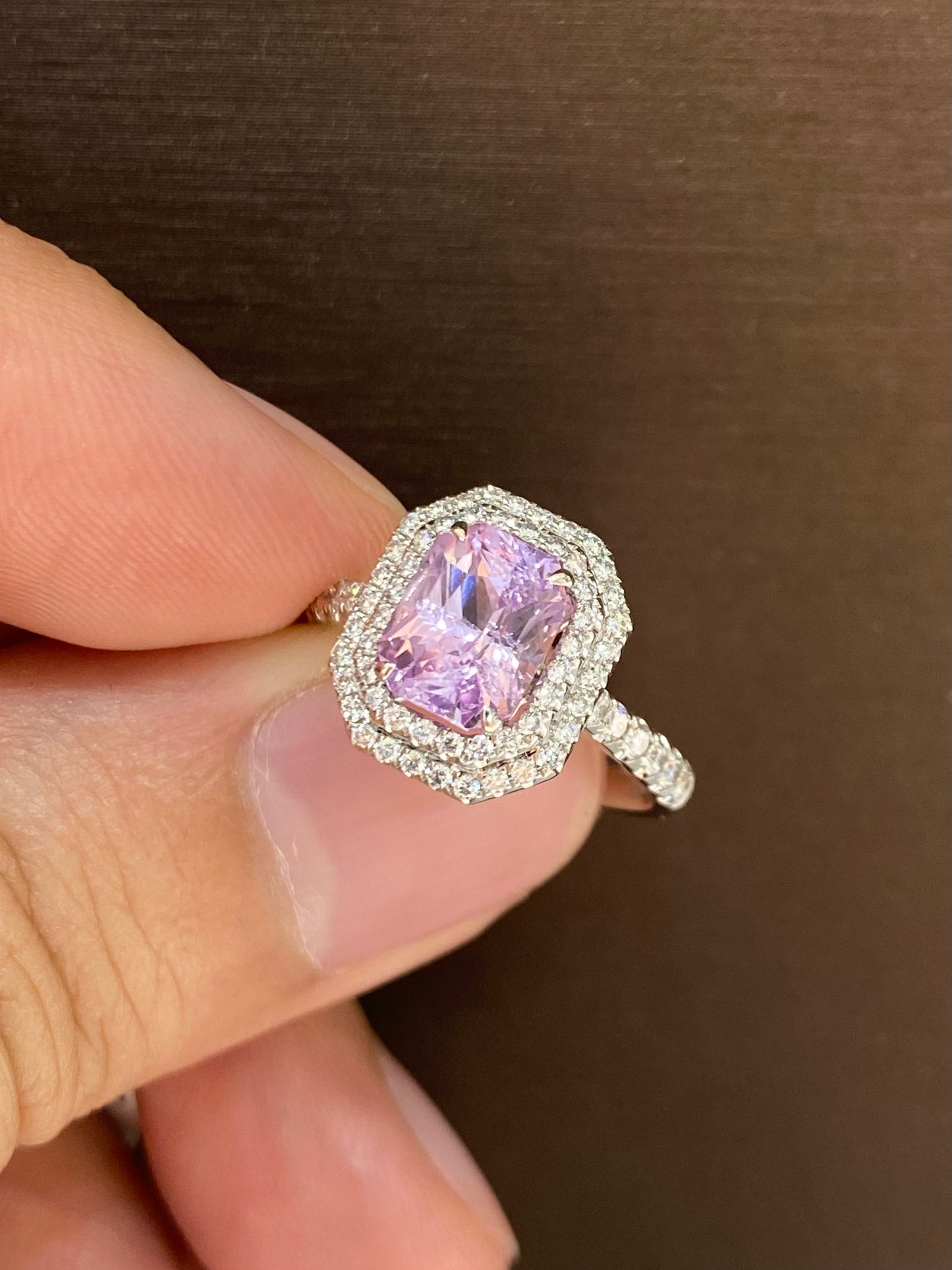 Natural Unheated Pink Sapphire 2.22ct Ring