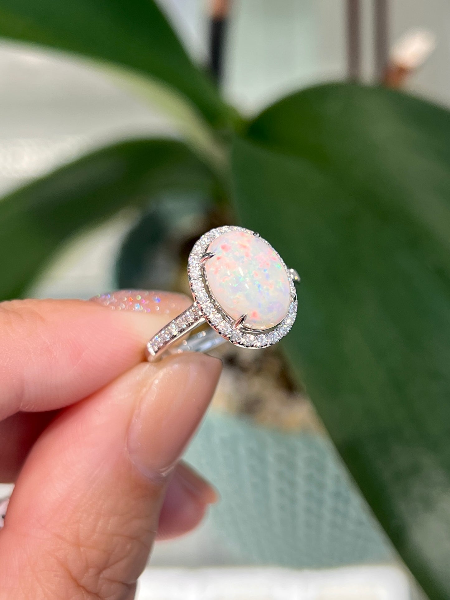 Natural Australian Opal 2.44ct Ring