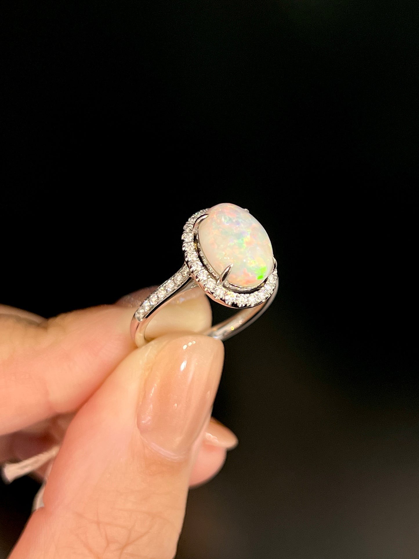 Natural Australian Opal 2.44ct Ring