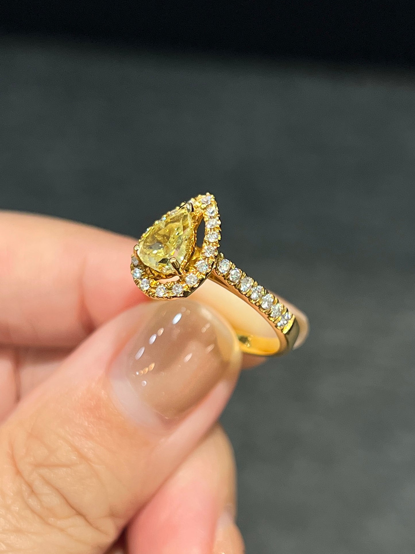 Natural Yellow Diamond 1.00ct Ring